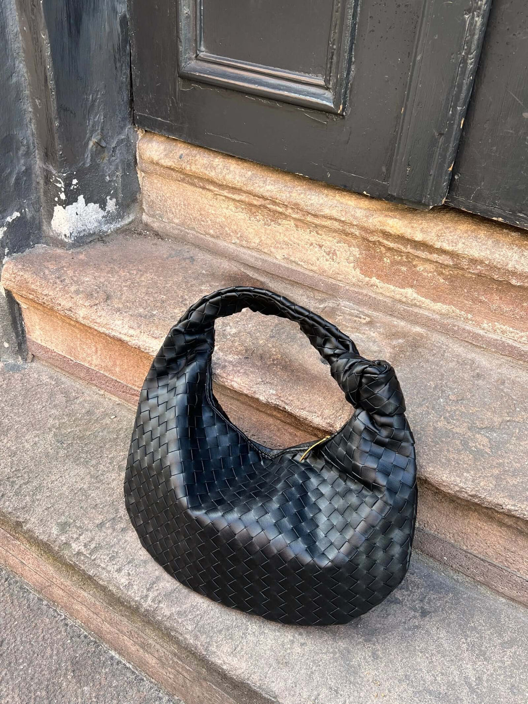 Amila - Bag with Woven Snake Leather Pattern