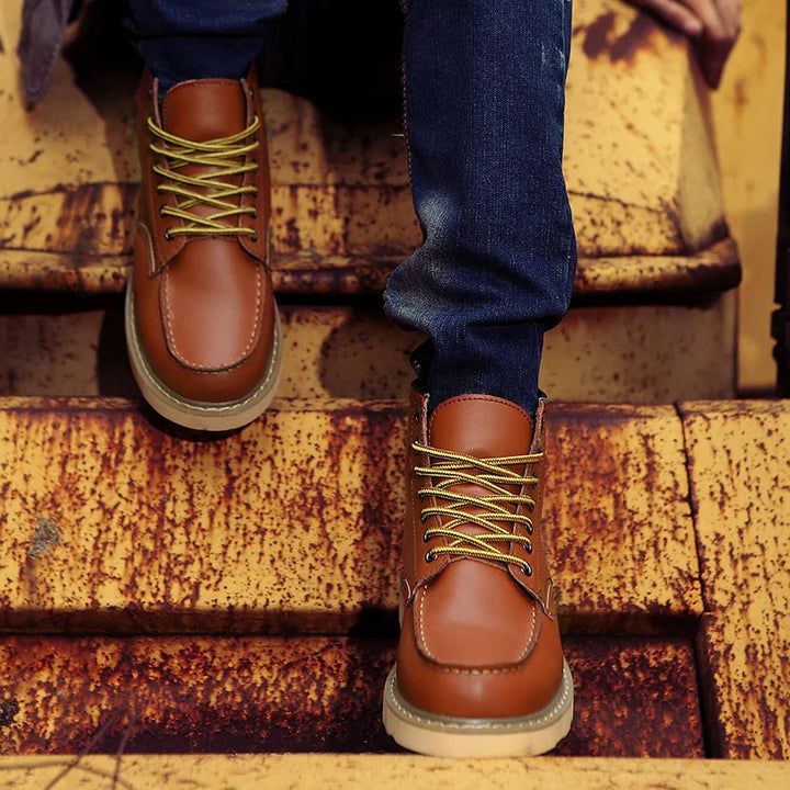 Mason | Leather Spring Boots