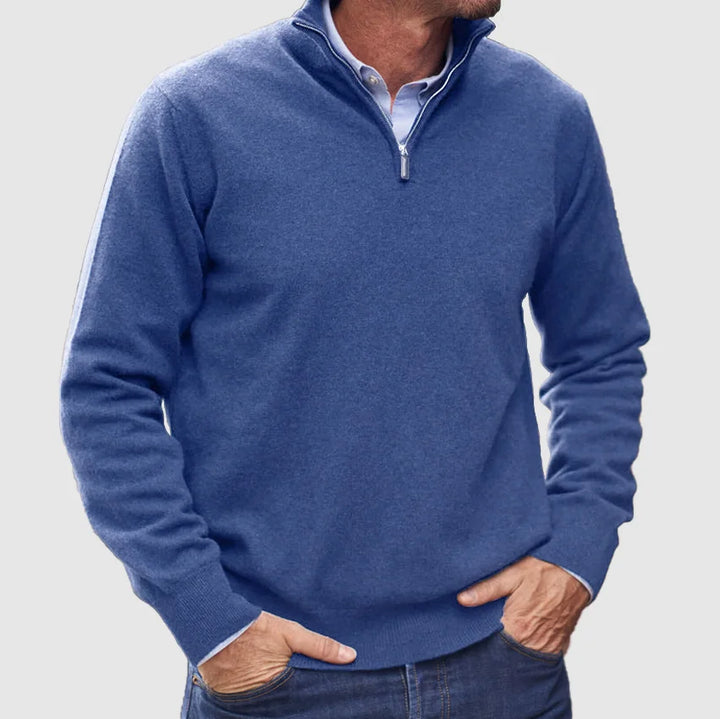 Ercan - Italian Cashmere Sweater with Zipper