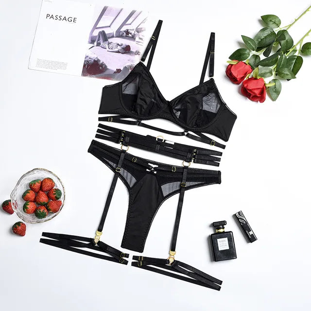 Julietta | 3-Piece French Lingerie Set