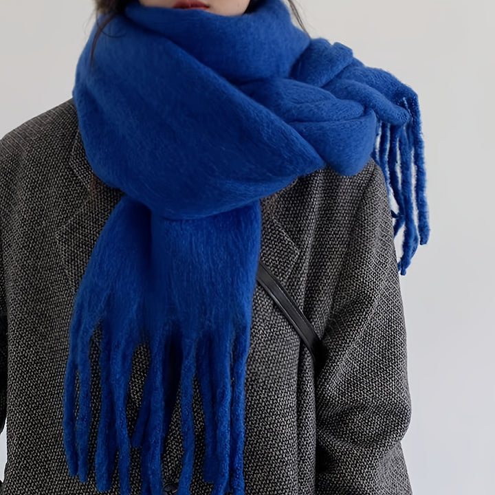 Emeline | Thick Winter Scarf with Fringe