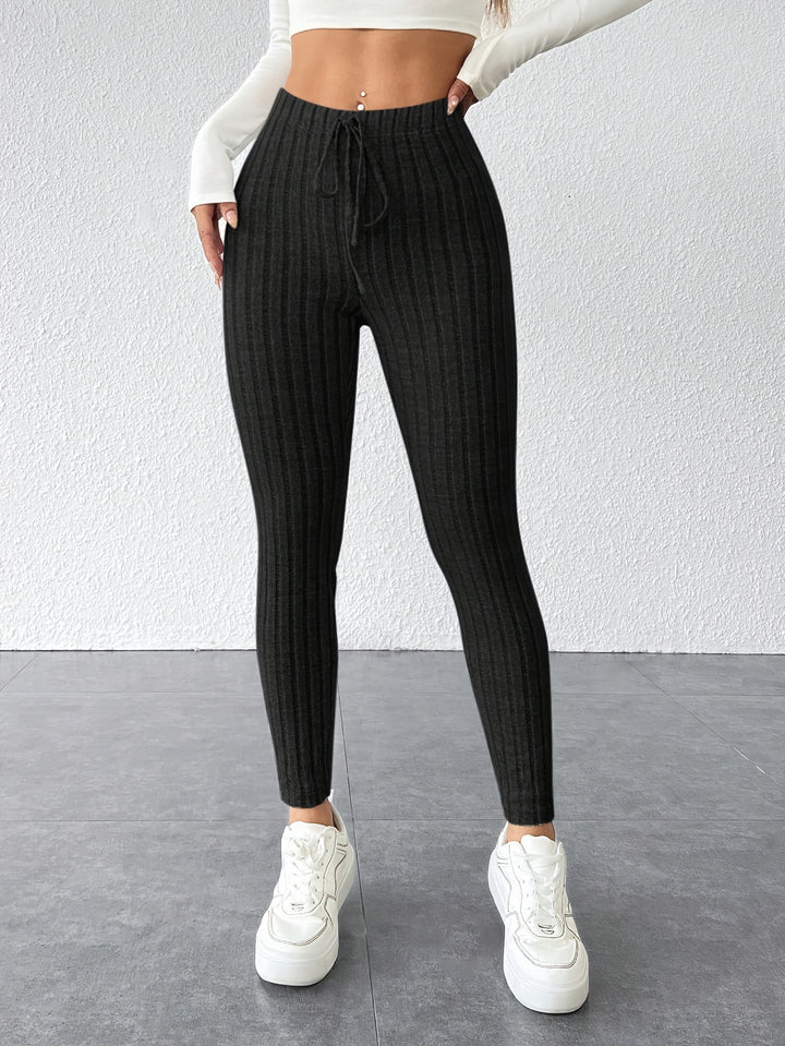 Ann | Soft Ribbed Bodycon Leggings