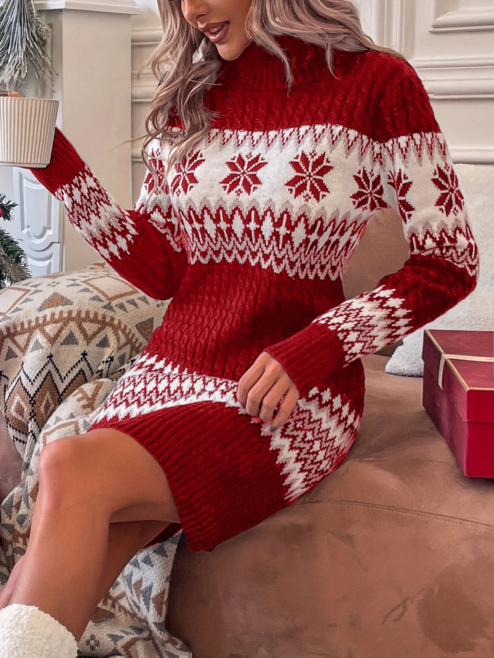 Ellen | Sweater Dress Christmas-Style