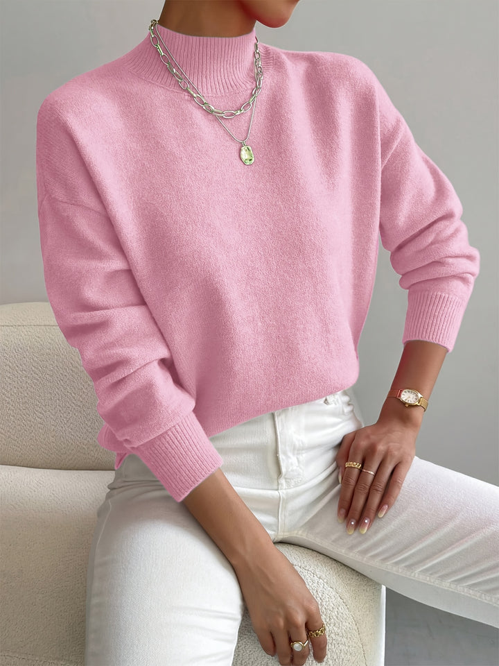 Lola | Mock Neck Long Sleeve Pullover