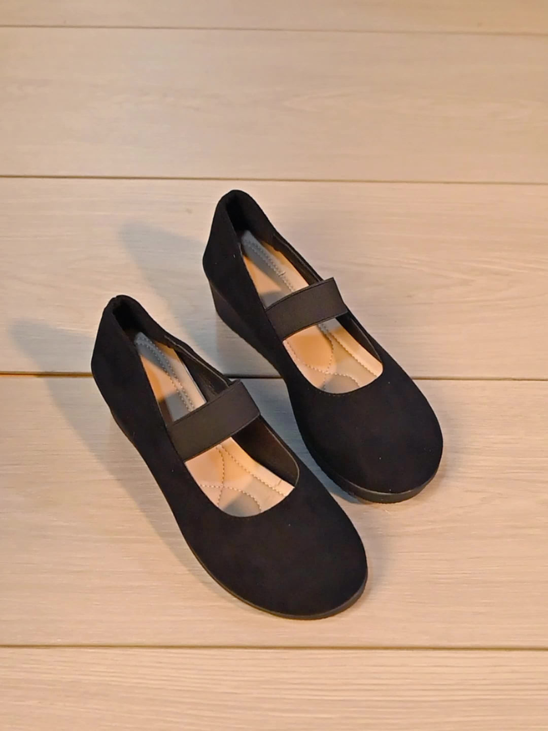 Arlette - Wedge Shoes with Solid Heel