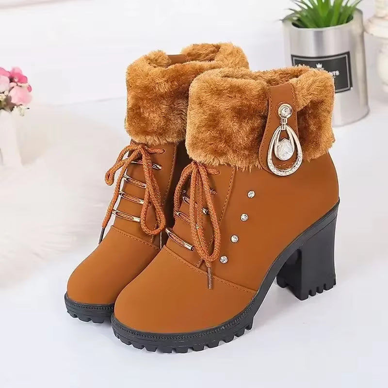 Fenne - Elegant Women's Winter Boots with Heel