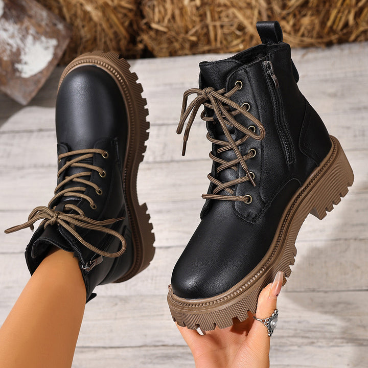 Laura - Elegant Retro Low-Top Ankle Boots