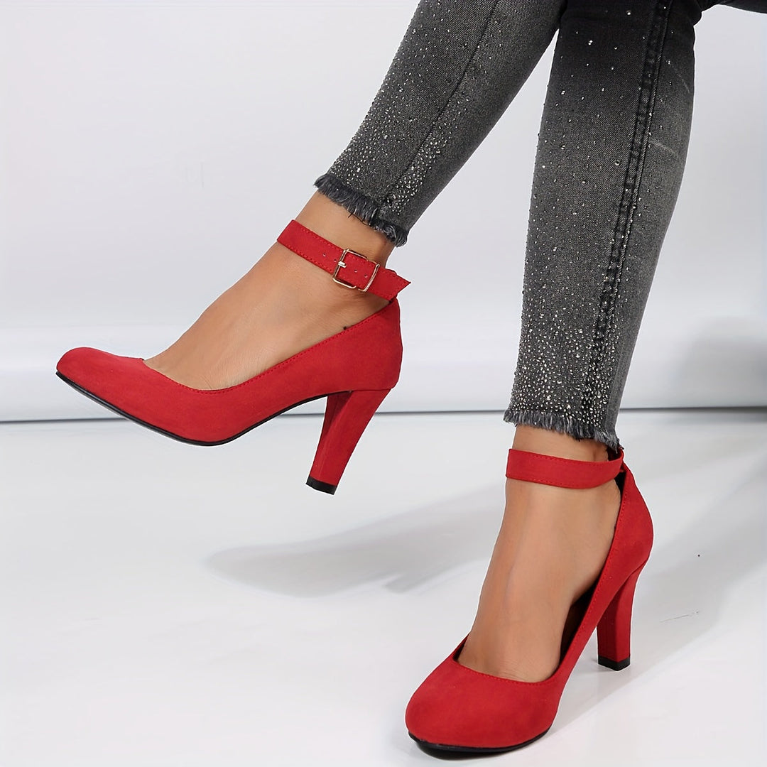 Alice - Elegant Ankle Buckle Heels