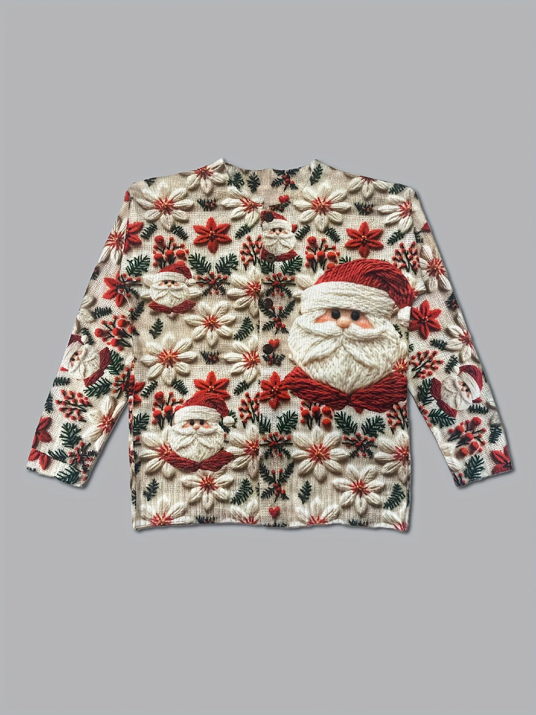 Leontine | Vintag Cute Santa Cardigan