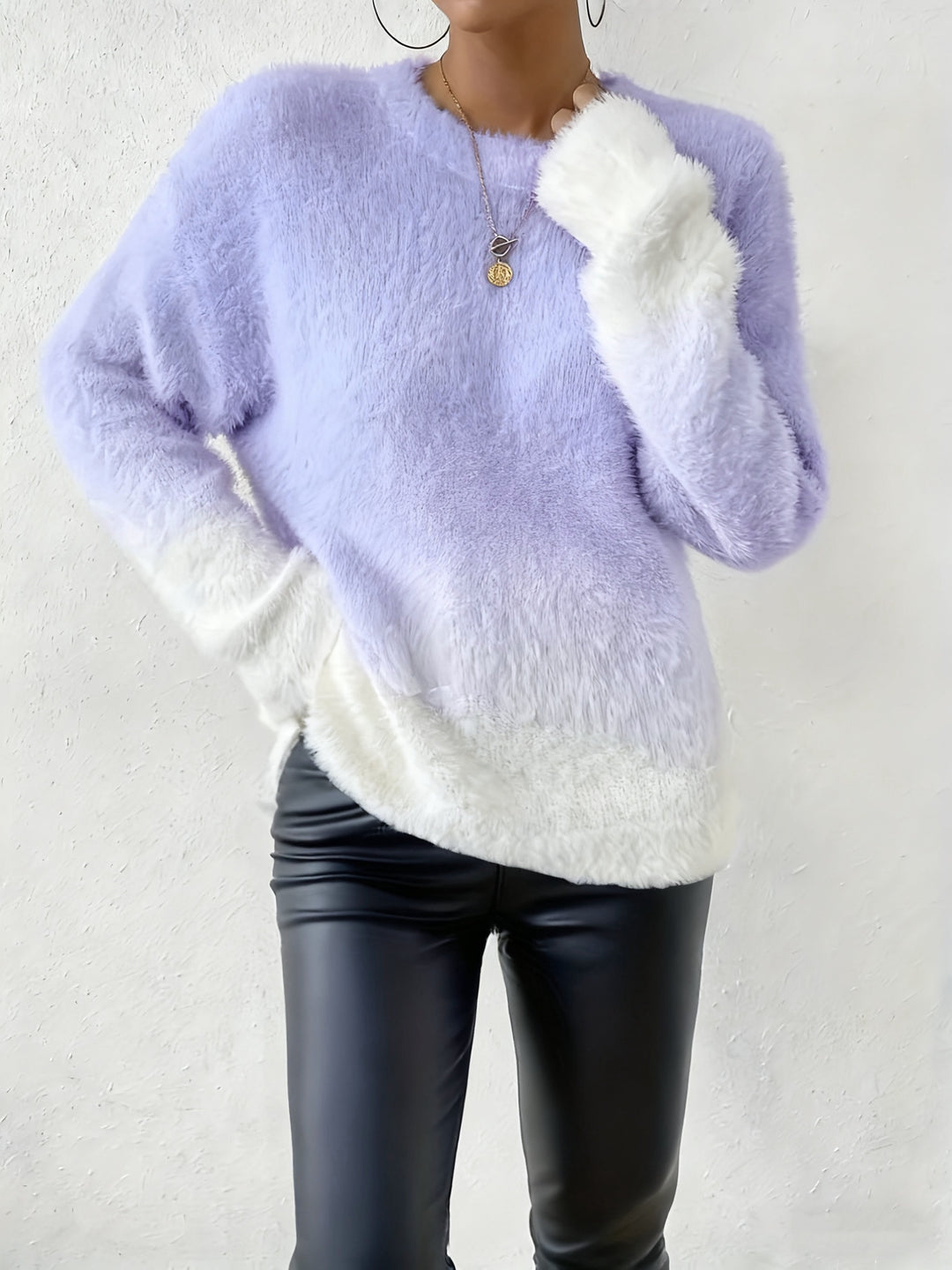 Angela | Round Neck Pullover Sweater