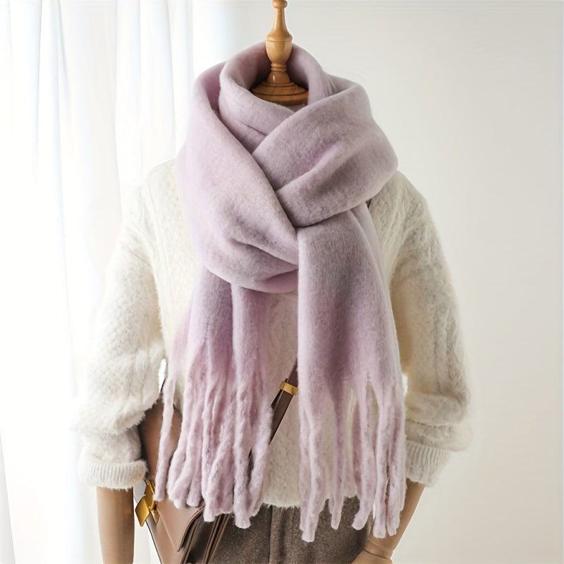 Emeline | Thick Winter Scarf with Fringe