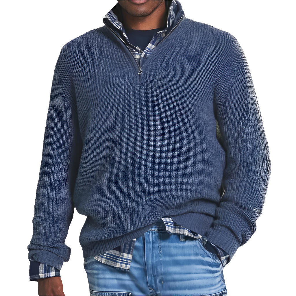 Cooper - Knitted Zip Sweater