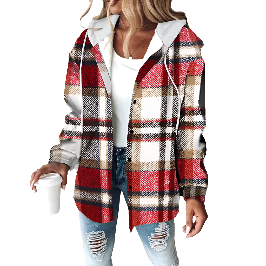 Olivia - Lumberjack Vest with Hood