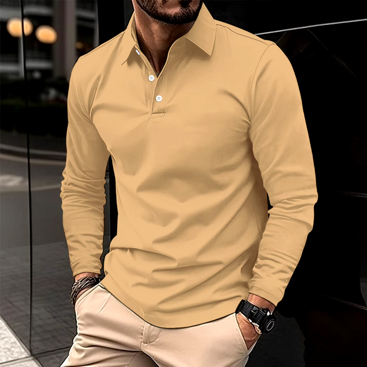 Fabian - Long Sleeve Polo Shirt