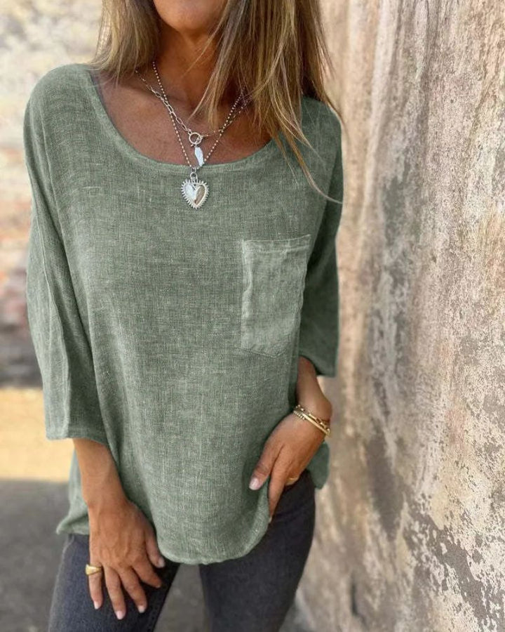 CemagiI - Casual Cotton and Linen T-shirt