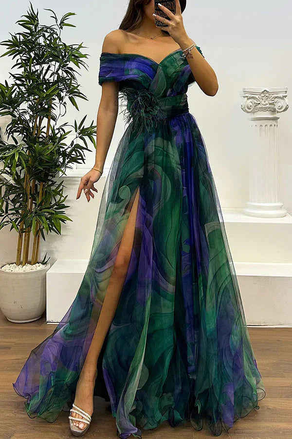 Daniela - Stunning Off Shoulder Maxi Dress