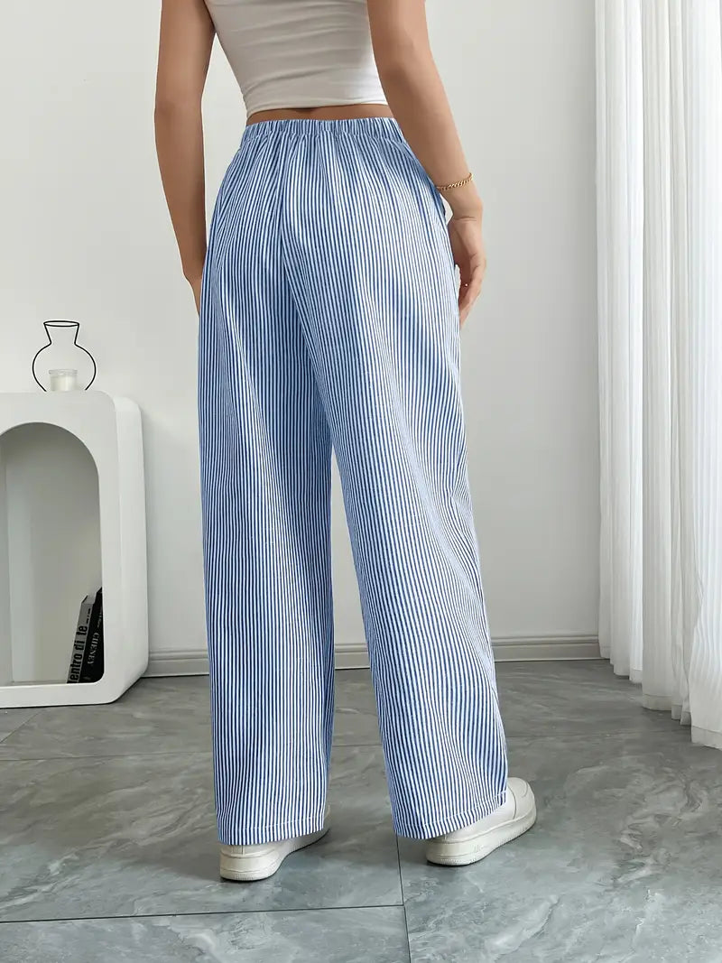 Alina | Elegant Striped Pant With Pockets