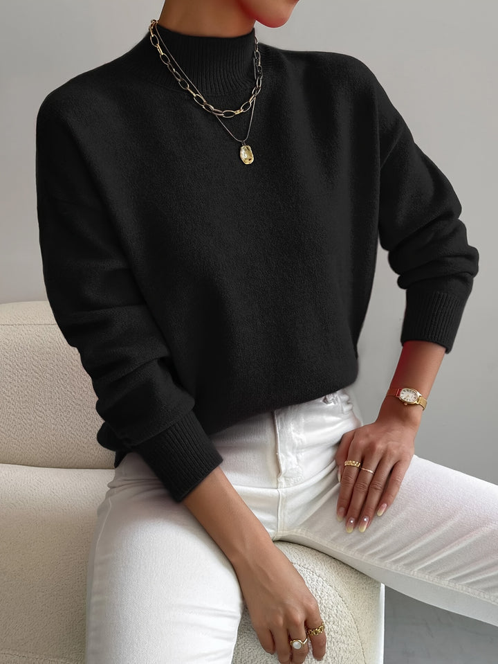 Lola | Mock Neck Long Sleeve Pullover
