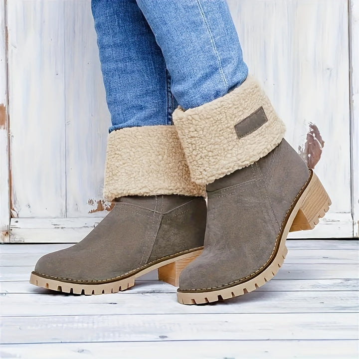 Natascha - Fleece Lined Roll-Up Boots