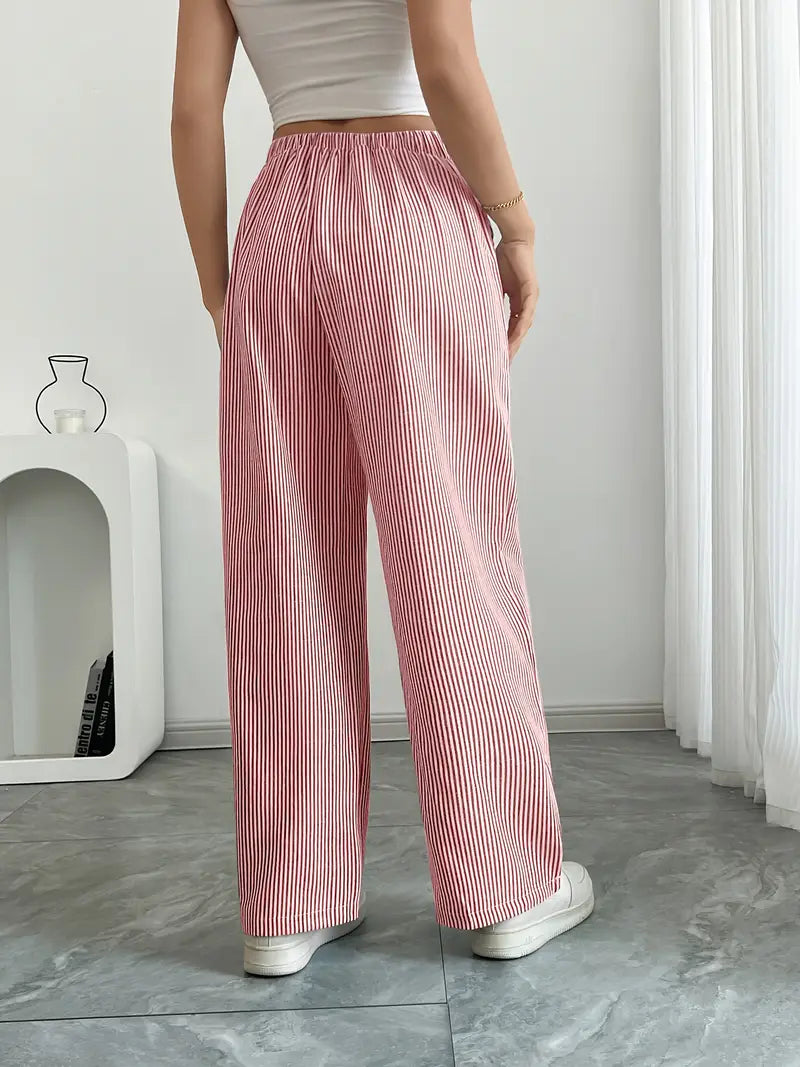 Alina | Elegant Striped Pant With Pockets