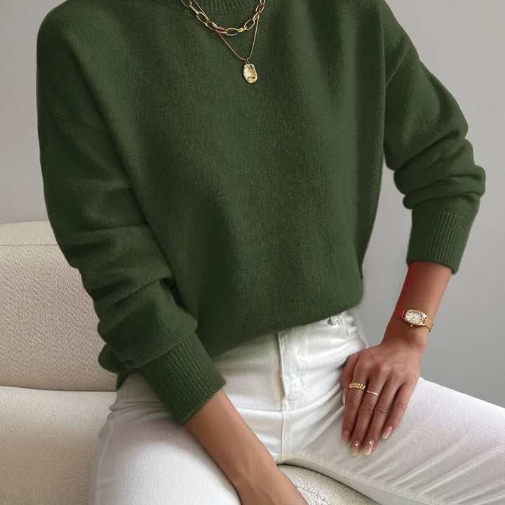 Lola | Mock Neck Long Sleeve Pullover