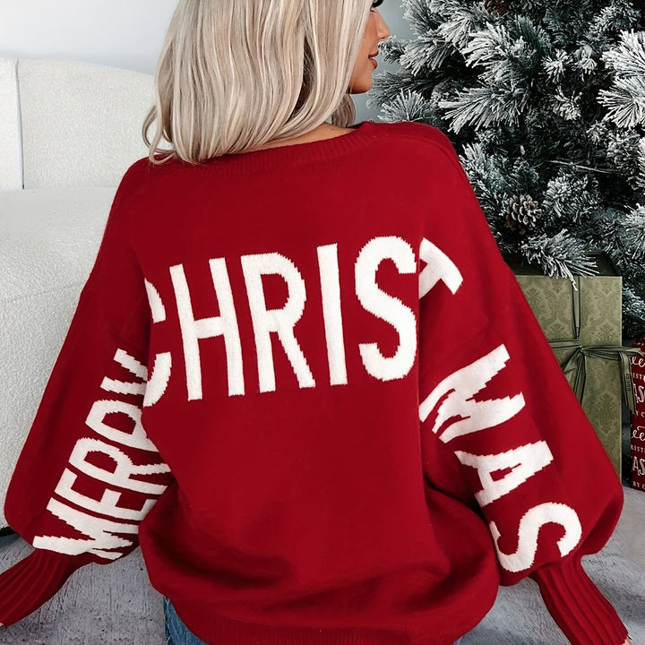 Claudia | Ho Ho Ho Backprint Sweater