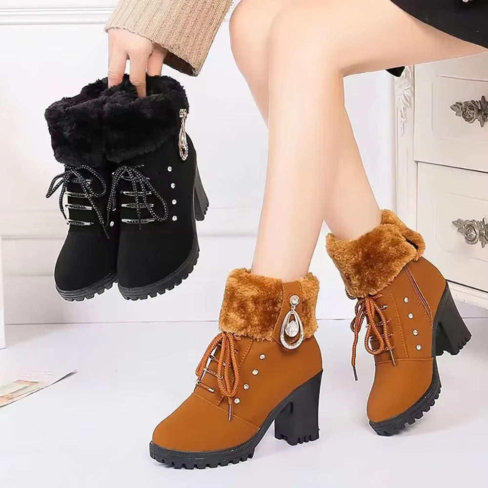 Fenne - Elegant Women's Winter Boots with Heel