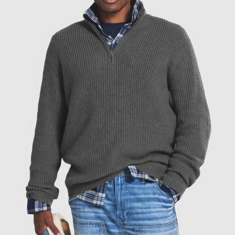 Cooper | Knitted Zip Sweater