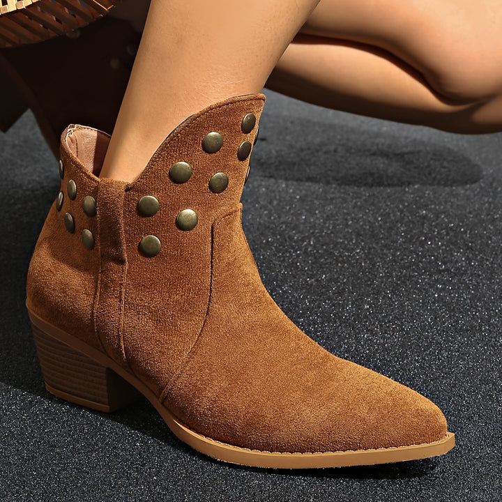 Ana - Chunky Heel Cowboy Boots