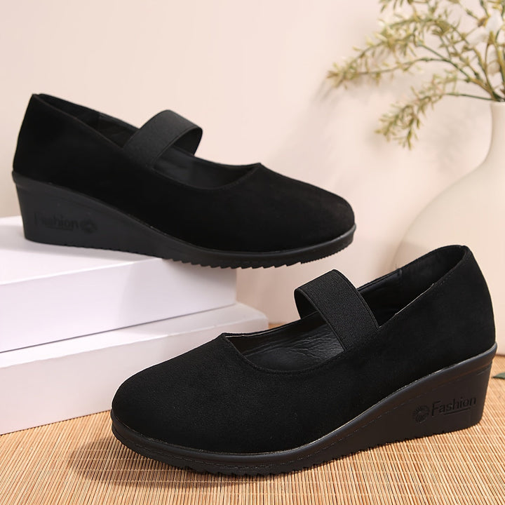 Arlette - Wedge Shoes with Solid Heel