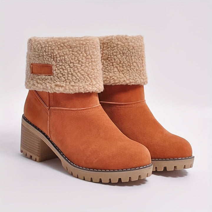 Natascha - Fleece Lined Roll-Up Boots