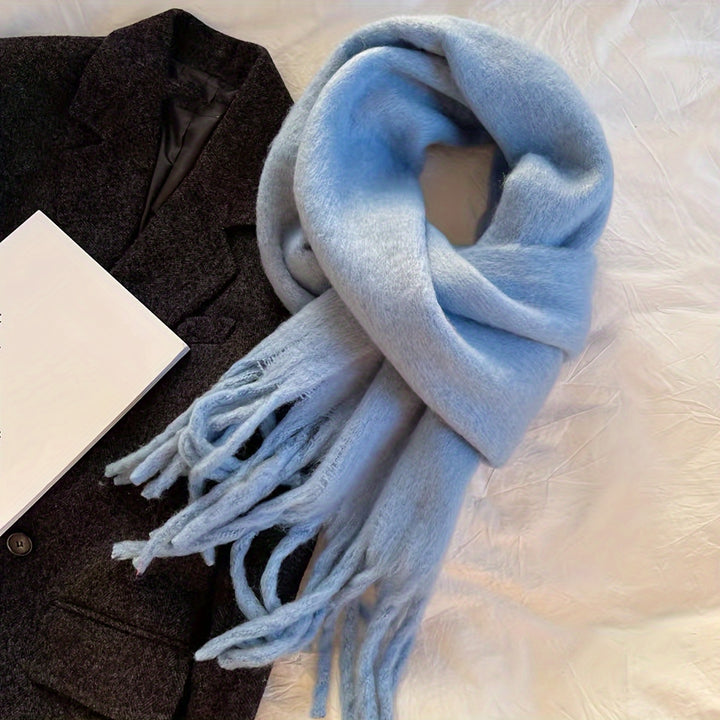 Emeline | Thick Winter Scarf with Fringe