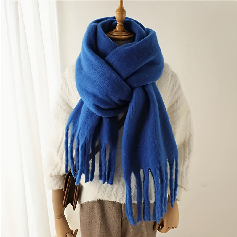 Emeline | Thick Winter Scarf with Fringe