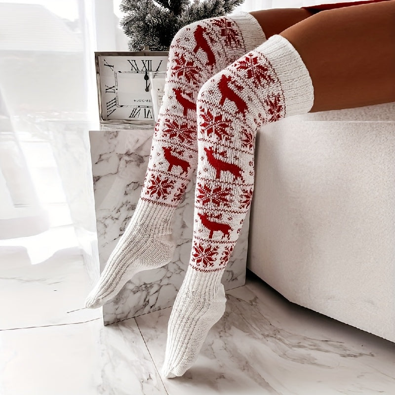 Kristyl | Reindeer Snowflake Socks