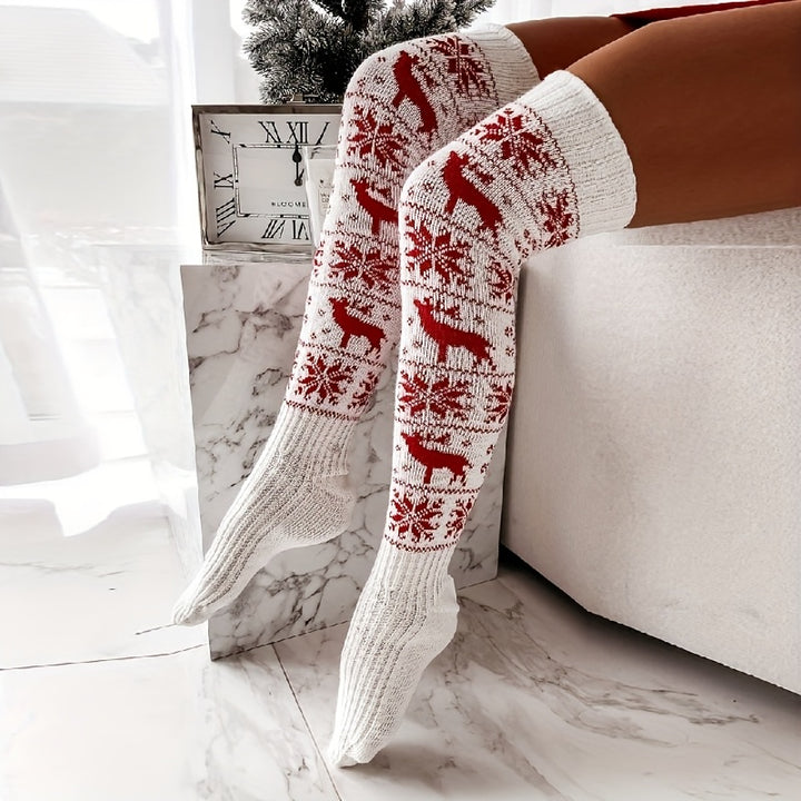 Kristyl | Reindeer Snowflake Socks