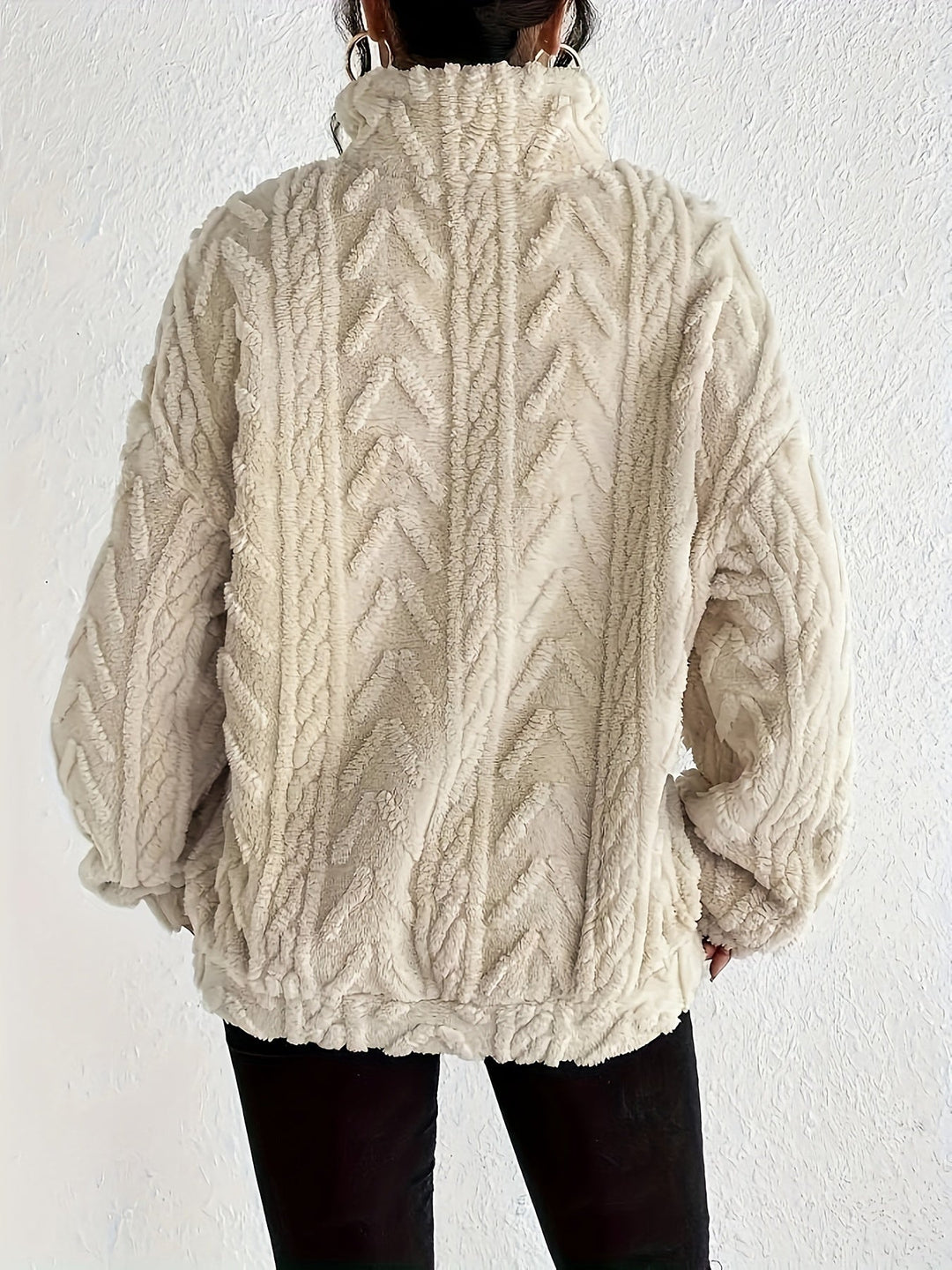 Millie - Knit Sweater with Half Zipper