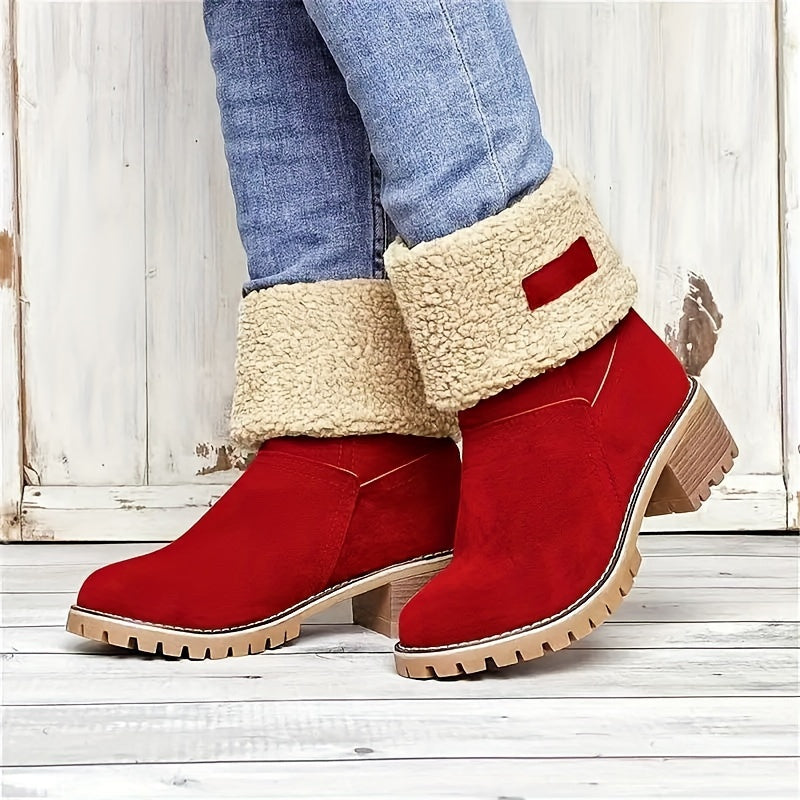 Natascha - Fleece Lined Roll-Up Boots