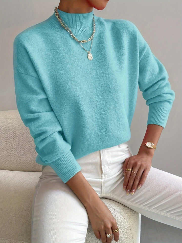 Lola | Mock Neck Long Sleeve Pullover