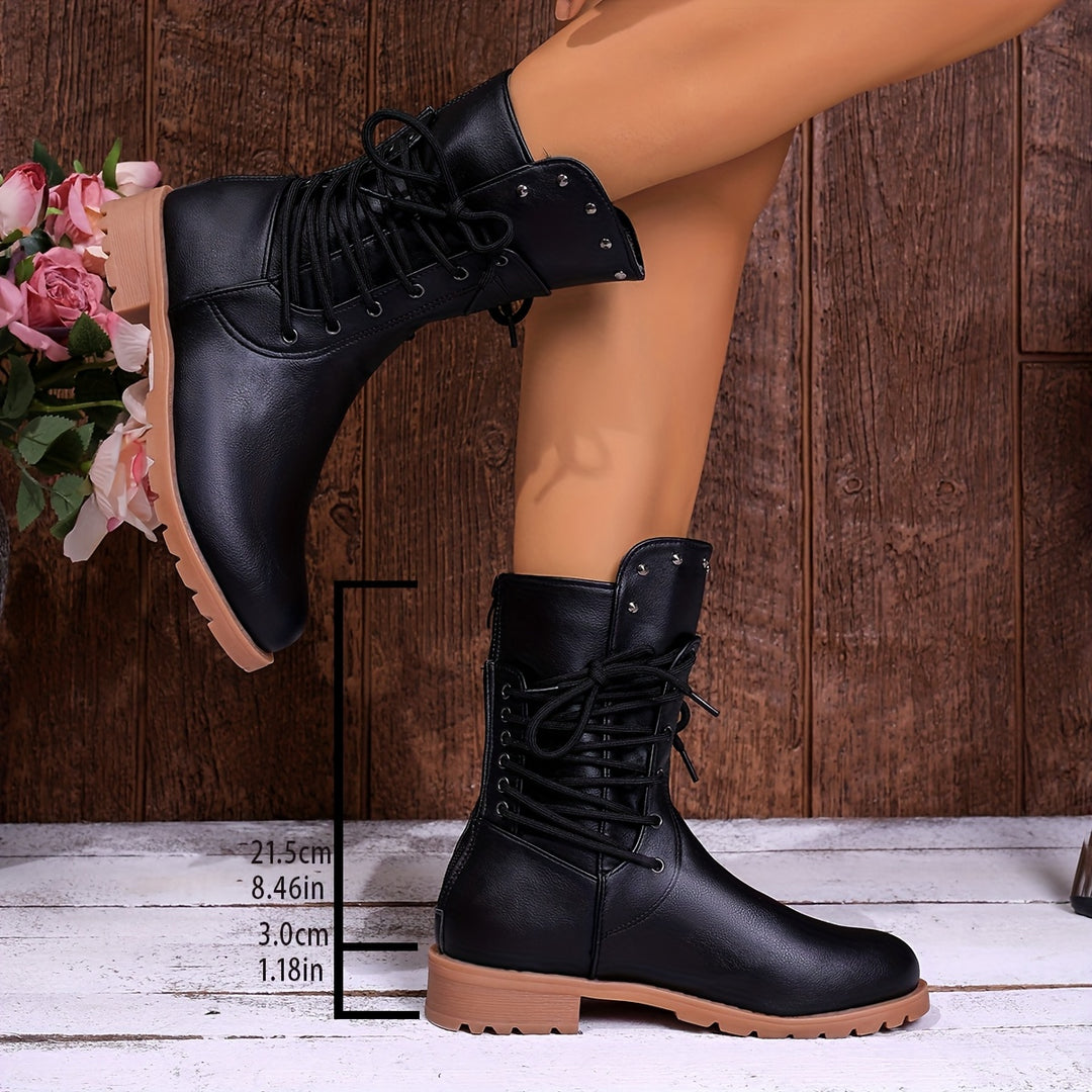 Michelle - Retro Western Full Lace Boots