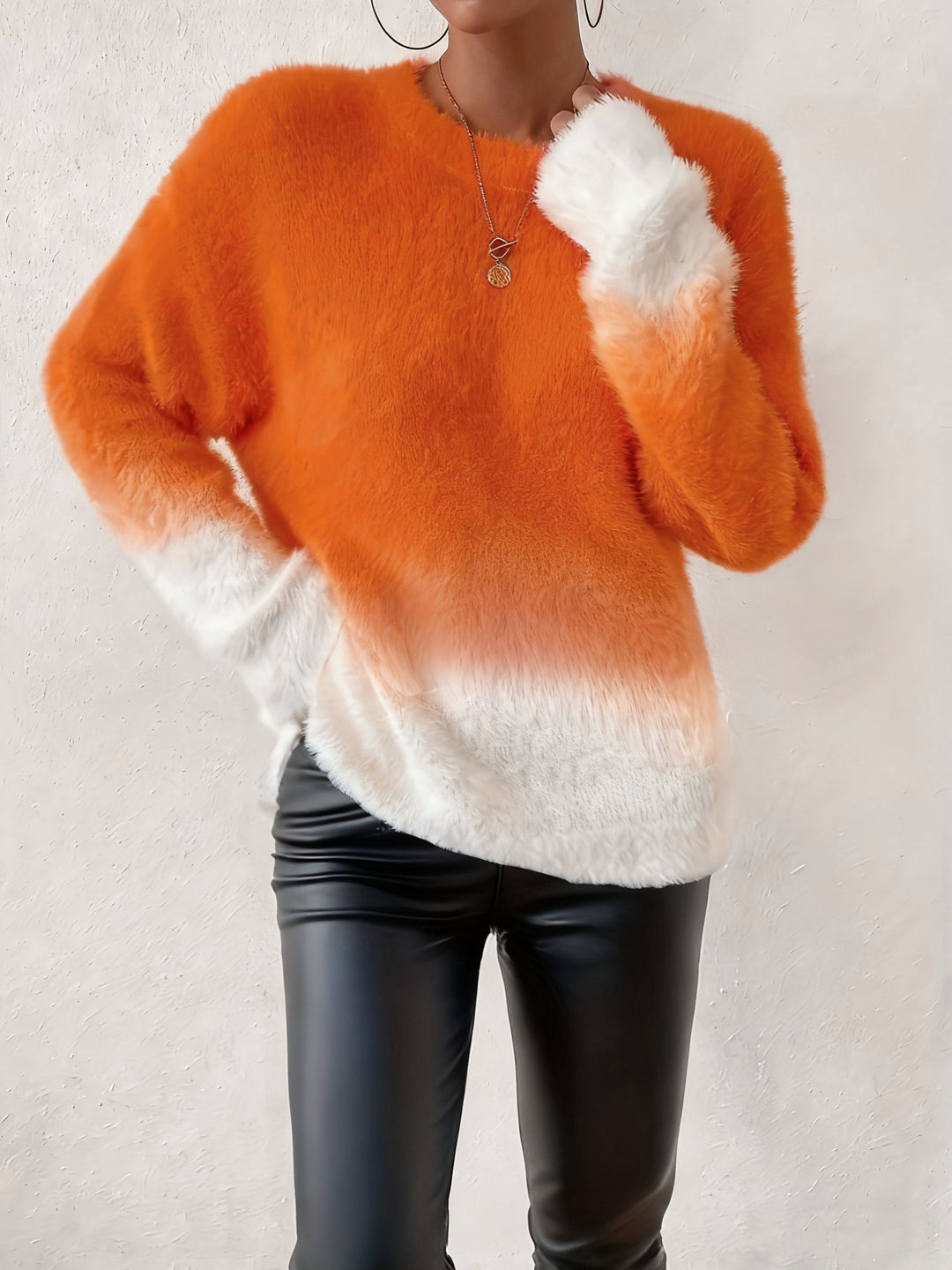 Angela | Round Neck Pullover Sweater