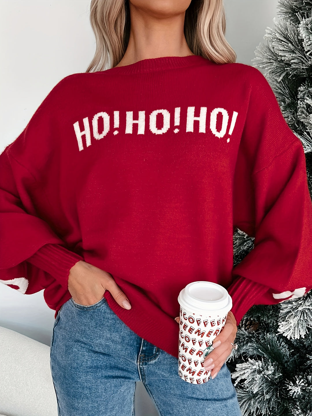 Claudia | Ho Ho Ho Backprint Sweater