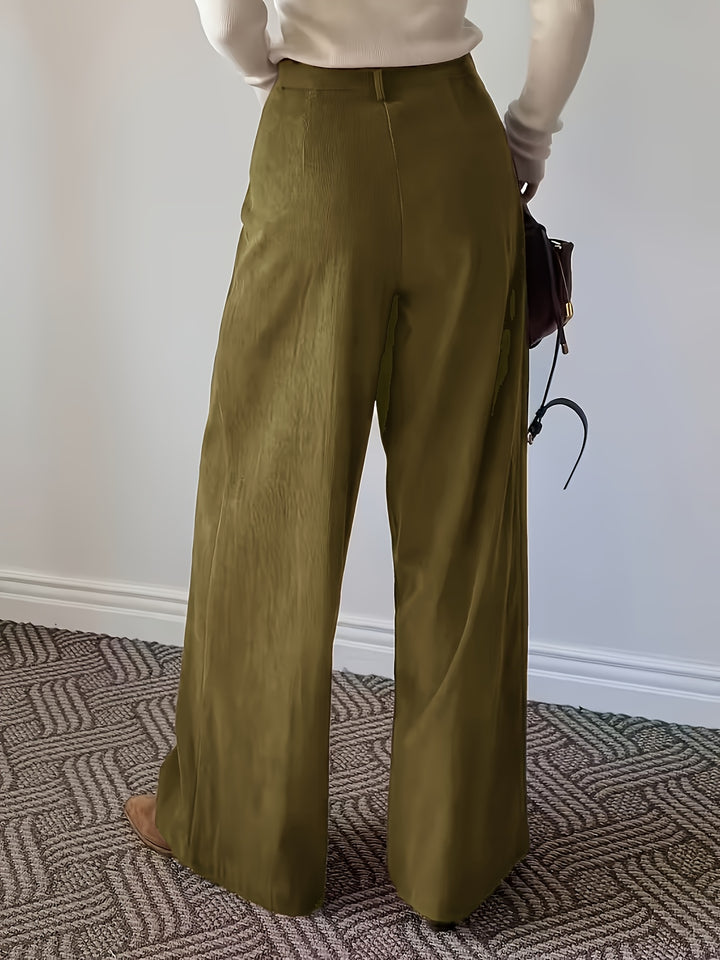 Sementha | Corduroy Pants with Button close