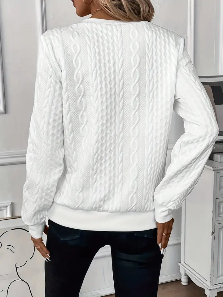 Andrea - Cozy Sweater with Subtle Print