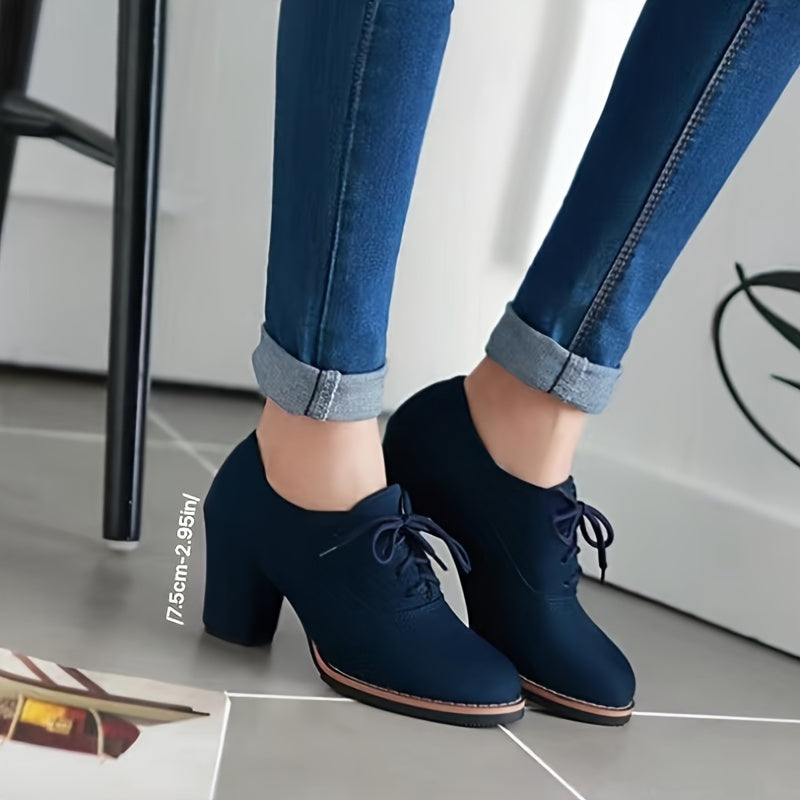 Lydia - Comfortable Lace-up Pumps