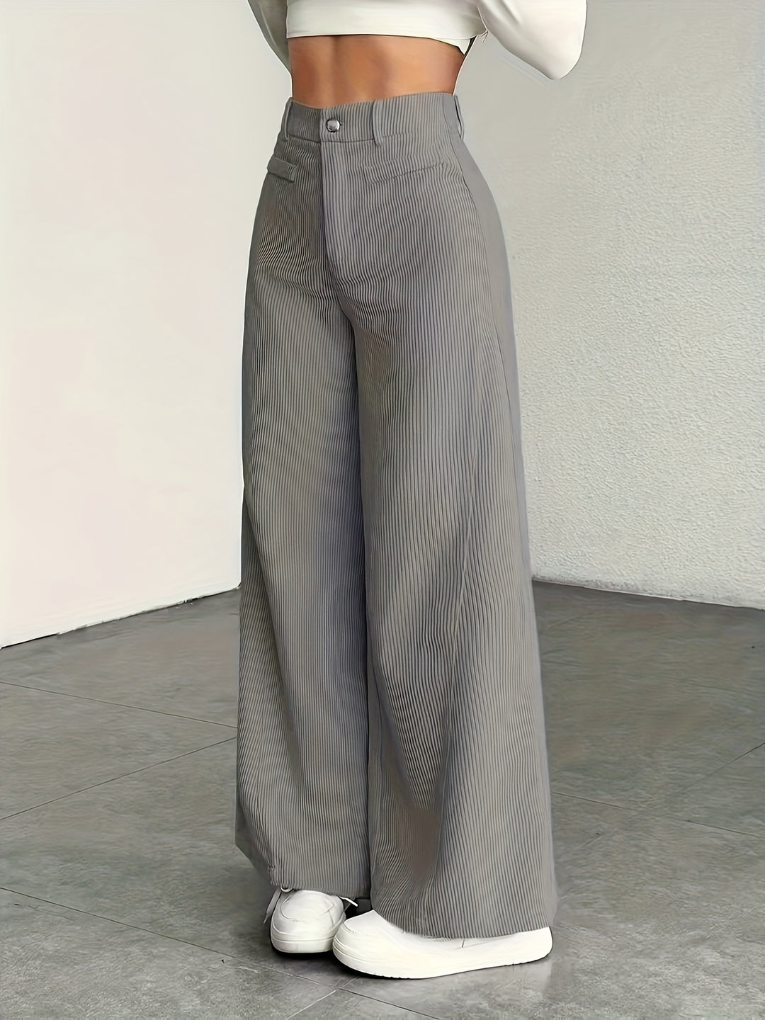 Deborah | High Waisted Wide Leg Pants
