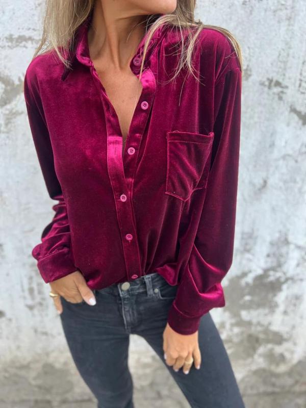 Nora - Velvet Blouse