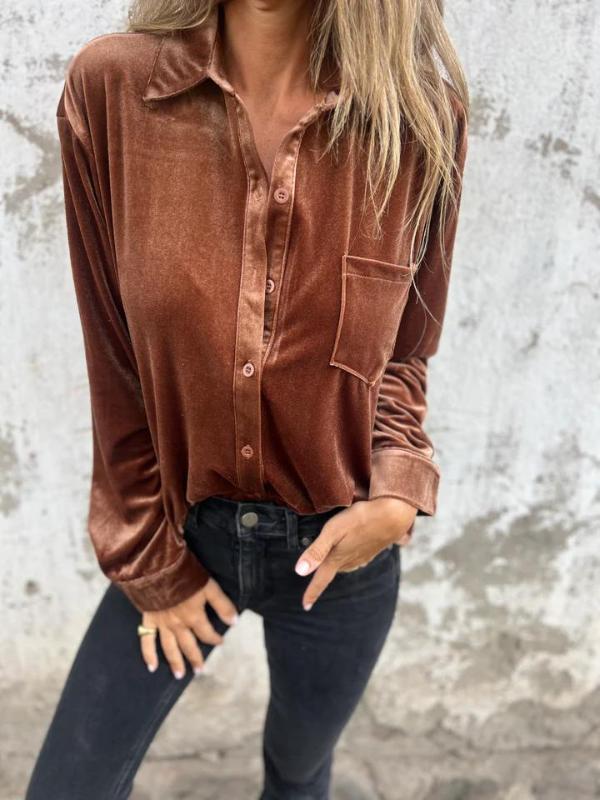 Nora - Velvet Blouse