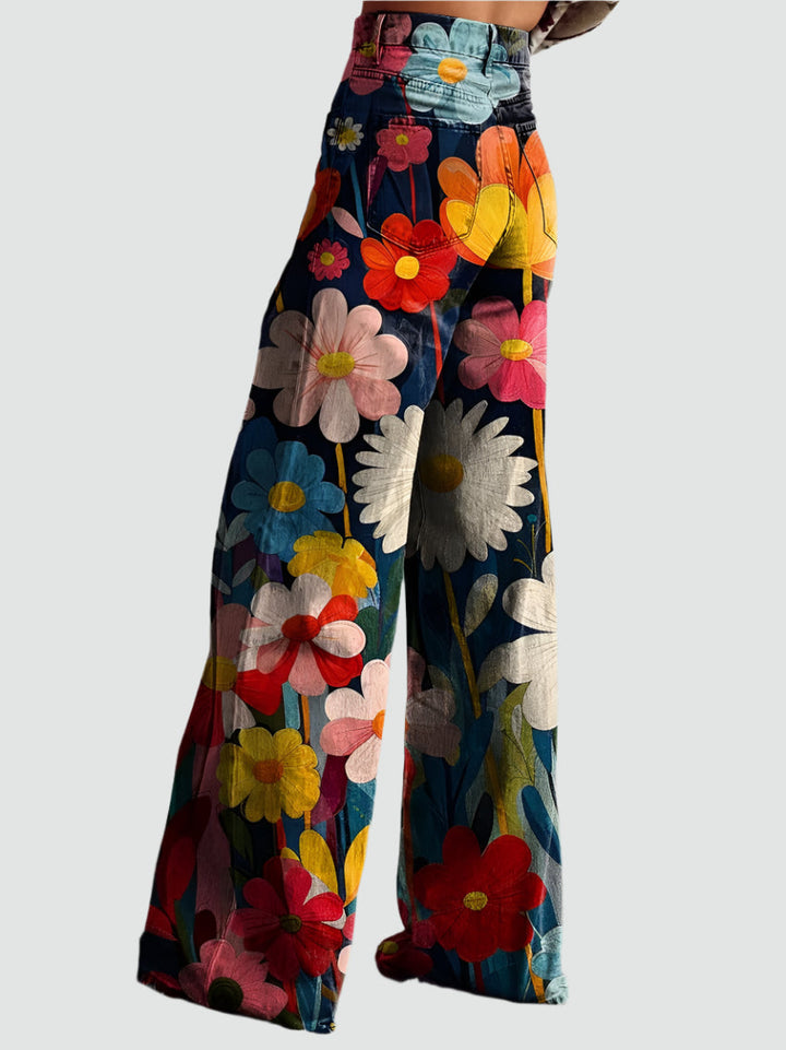 Flower Power | Vintage Flared Pants