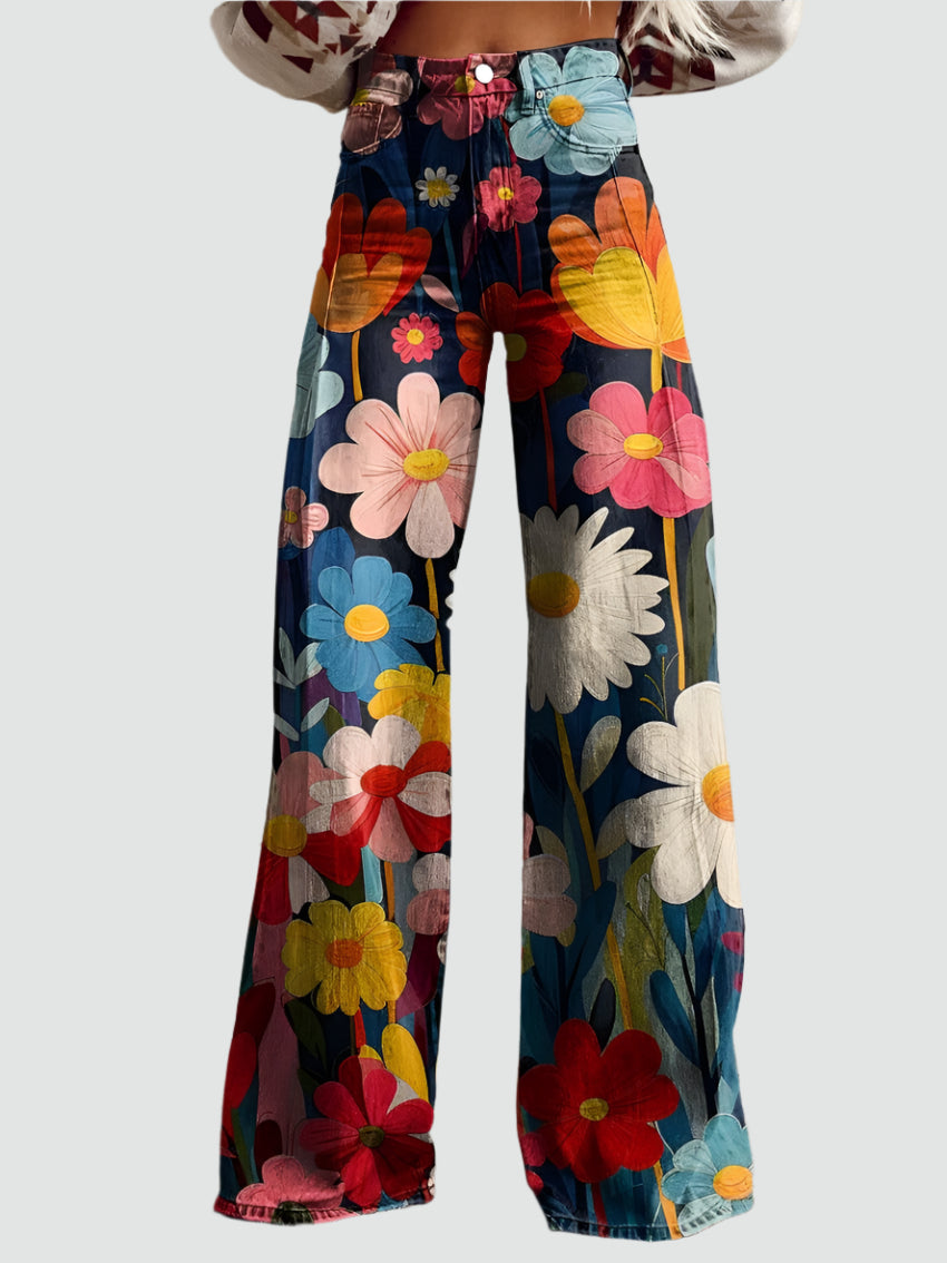 Flower Power | Vintage Flared Pants