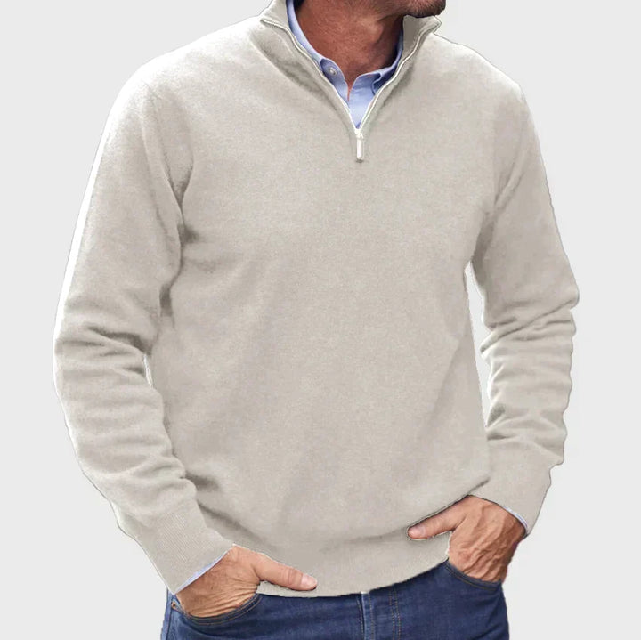 Ercan - Italian Cashmere Sweater with Zipper